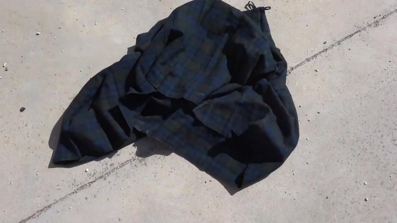 Tendangan skirt Tartan hijau