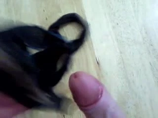 Cumming into Lucy's thong
