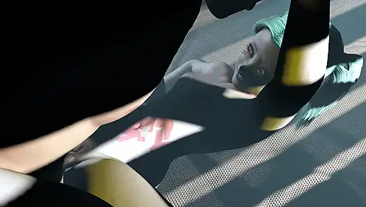 Getting Freaky with Rebecca Cyberpunk Edgerunners Parody