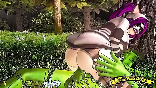 Kokoro se fait baiser brutalement par l’ogre Gobelin Monster, édition complète du clip