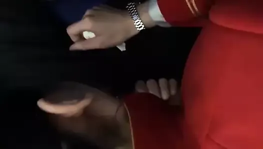 Chińska stewardesa robi loda