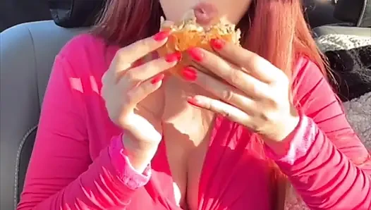 Watch Me Eating My Favorite Fast Food in the Car