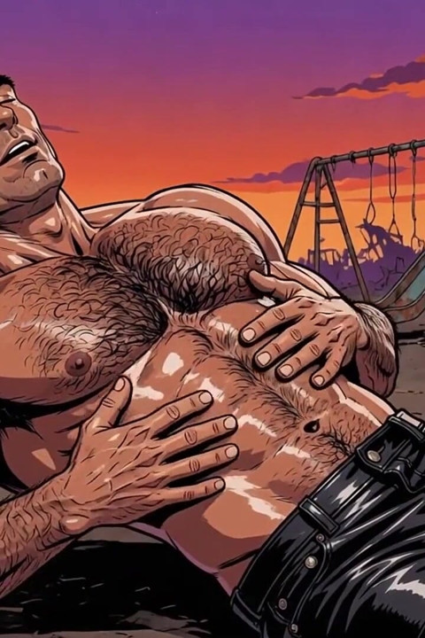 Hot Men Outdoors Animation
