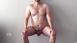 Sexy Bear Workout - Uncut Foreskin and Fat Ass