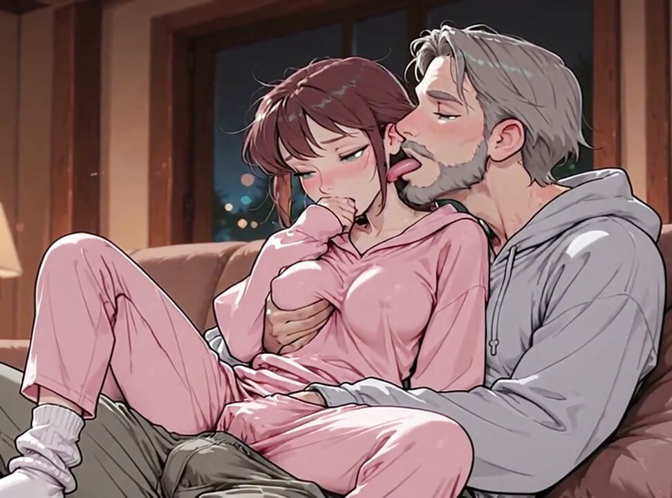 Stepdaddy treats me so well when Mom isn't home (AI-generated).