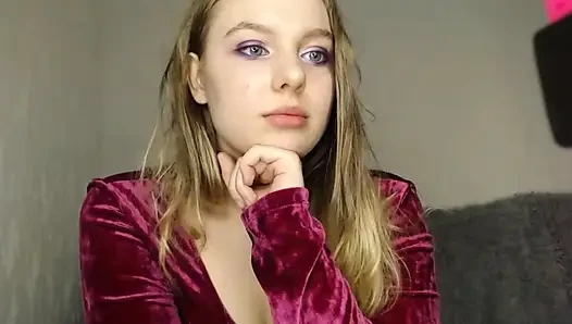 Bbw jucielussie in stockings sexy fingering pussy