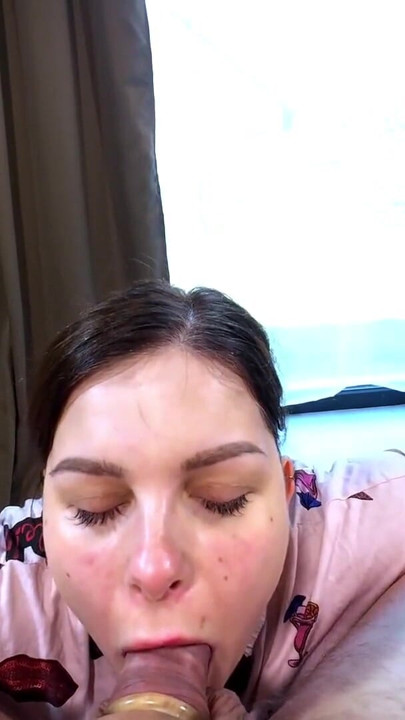 covering my hot young wife's face with hot cream after amazing blowjob | Clip 1