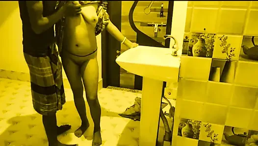 Desi hot Bhabi want young Devar hard dick in kitchen room.