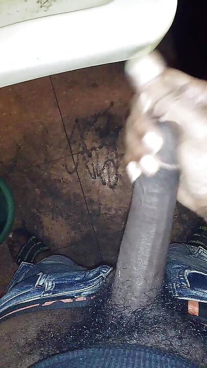 Big Black Cock PISSING In Bando Sink BBC Fetish
