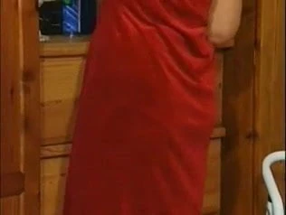 Mature milf strips and uses toy