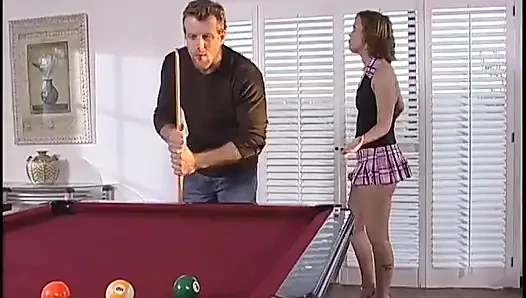 Slut gets her shaved pussy fucked