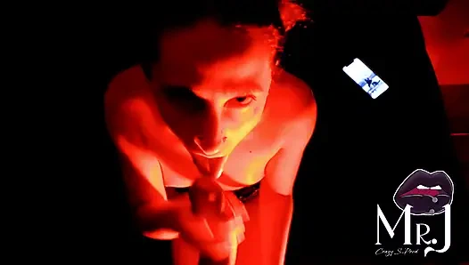 Nyx and MrJ... under a red light