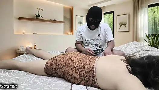 Where Relaxation Turns to Temptation. He's Hands, Her Weakness.