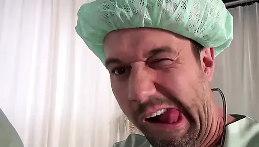 Pussy controll in the hospital...threesome pussy fucking