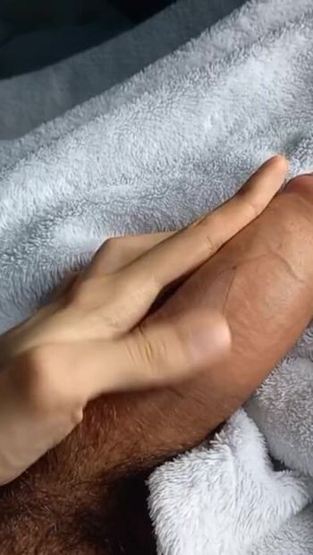 Morning masturbation.