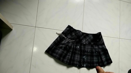 Cum di rok mini tartan