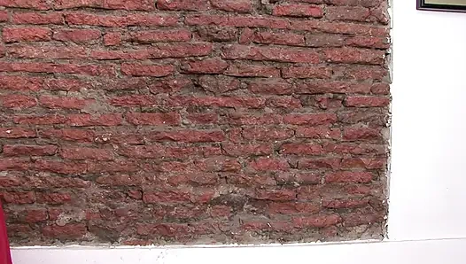 Brünettes schätzchen masturbiert in netzstrümpfen