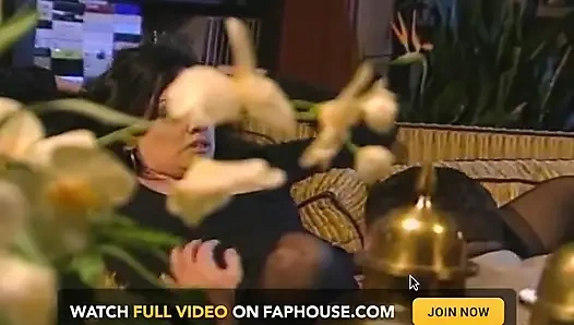 Seductive Brunette MILF in Hot Couch Action