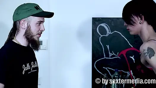 Behaarte Muschi Mit Bondage Fetisch