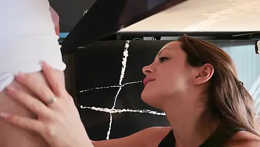 Tattooed fitness guy turns me on and I let him fuck my tight pussy and white ass - Luchiibb