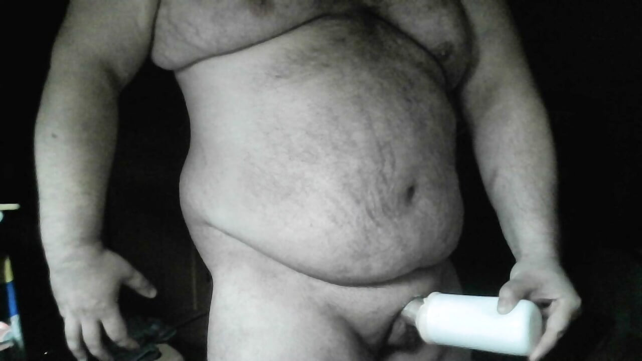 I Fuck a Fake Pussy and Jerk My Cock Hard Until I Cum Hot