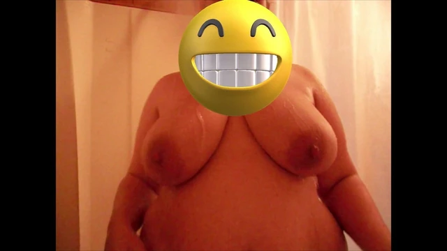 wife gets in the shower in cum coverd tanktop