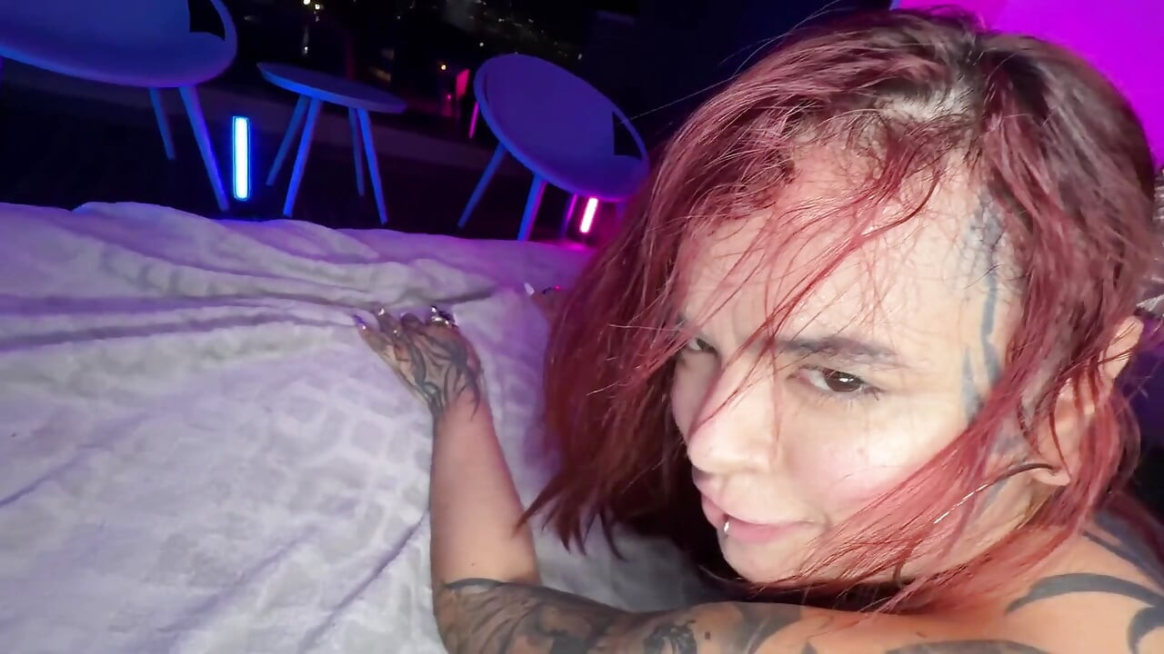 Tattooed Latina with Small Breasts Fucks Her Spanish Stepdad Hard