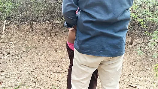 Housewife hot doggy in outdoor