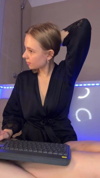 Stunning moment from "Amateur blonde fucking so hot in the bathroom"
