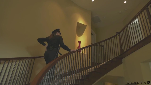 GenderXFilms - Hot Trans Cop Natalie Mars Dickd Down By Scared Hunk