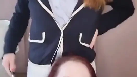 Prenses yeni evcil kölemize boşalıyor