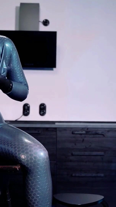 Momen spektakuler dari video "video catsuit warna biru gratis"