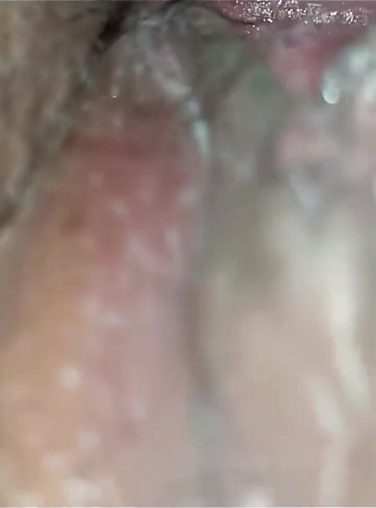 Fucking Open Legs of Wife with Chubby and Hairy Pussy