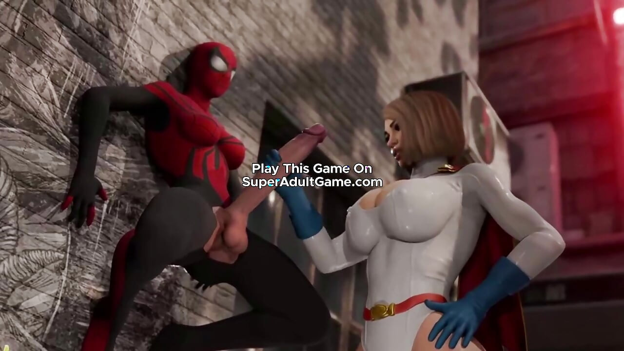 SuperGirl Fucked By SpiderWoman Huge Futa Cock - 3D Realistic Animation