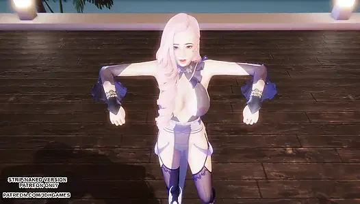 MMD Hyolyn - Lihat Tarian Kpop Seksi Sea Seraphine League of Legends Hentai Tanpa Sensor 4K 60FPS