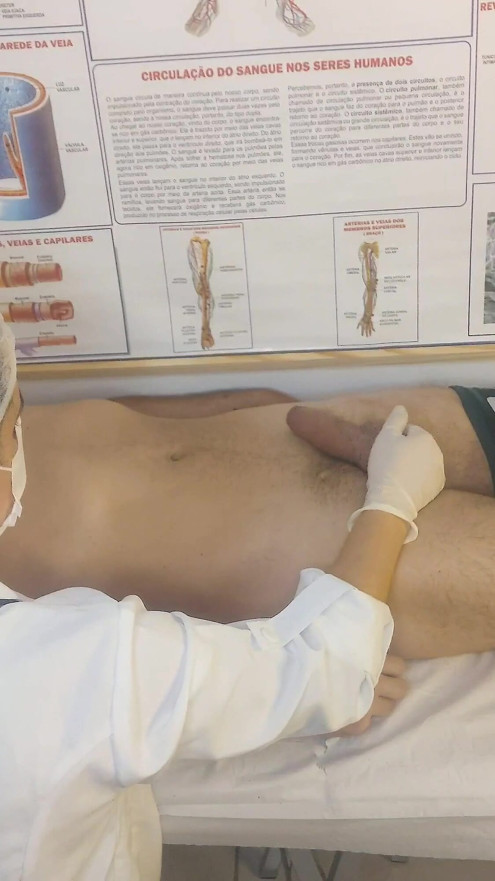 Nurse has her first patient with an erect penis! | Clip 1