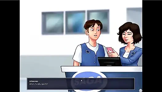 Yaz mevsimi efsanesi - Josephine Johannes'e tezgahın arkasında sakso çekti ... Johannes Tina'ya siktiriyor