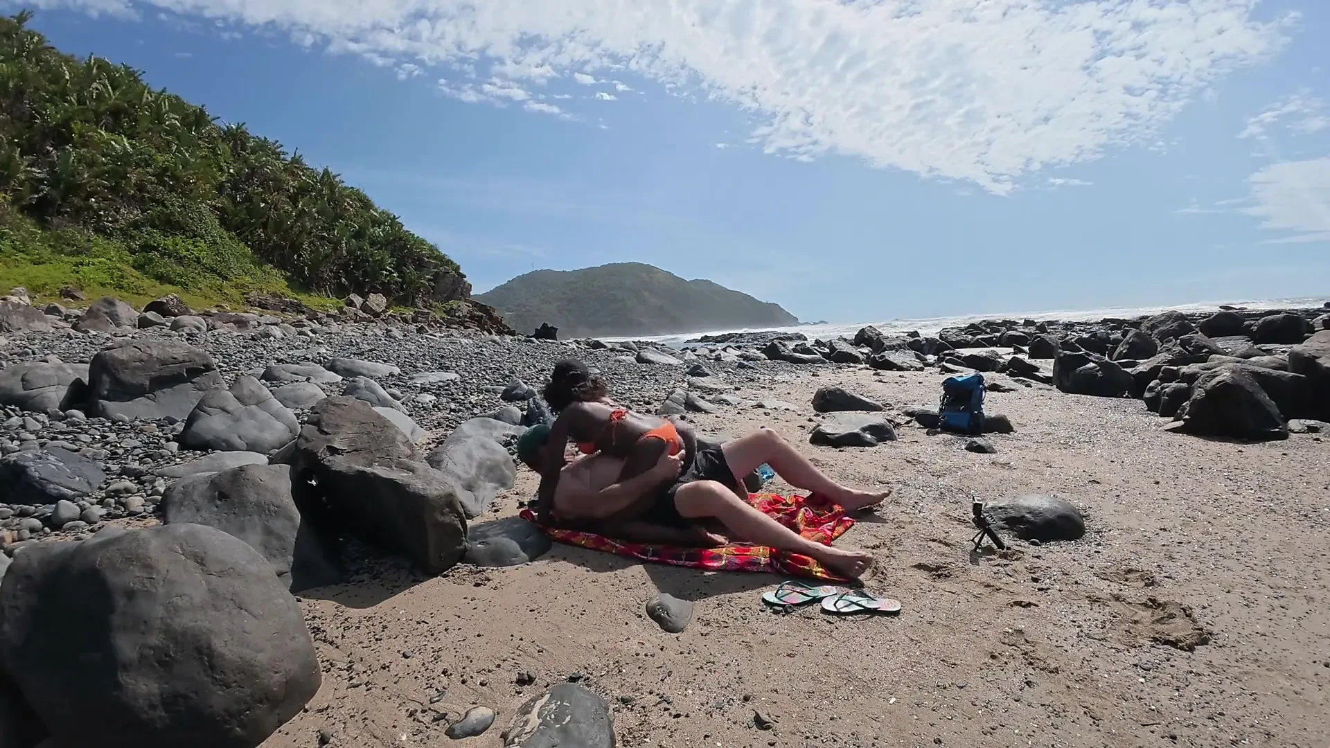 Lost Between Tides and Each Other -horny Ebony MILF Rides Her Lover