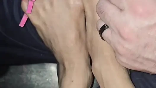 Melove Long Toes are Getting a Pedicure from Daddy