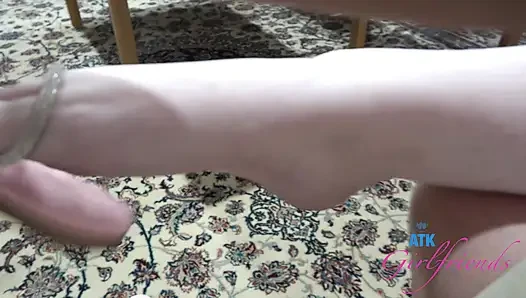 Gigi is Craving Hard Cock! Pussy Eating, Sloppy BJ, Hard Fuck & Footjob Cumshot