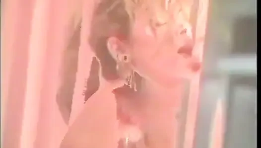 Sexy cock sucking blond enjoys facial after riding cock (Video has no audio but music)