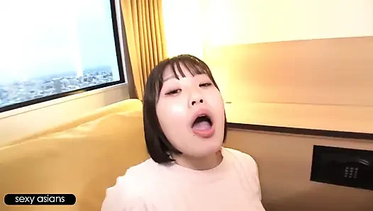 An F-cup College Beauty with a Stunning Body Craved a Huge Cock and Took Every Drop Deep in Her Mouth