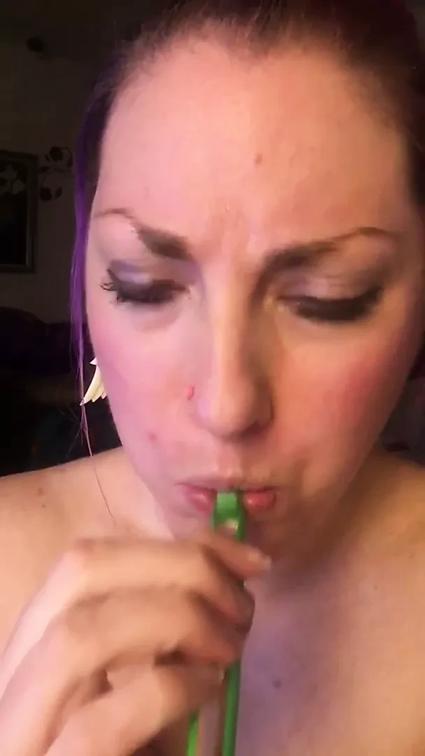Fuckpig gagging and making a mess for approval