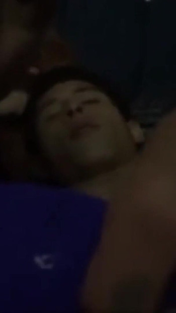Unforgettable moment from "I turn on my best friend with a blowjob while watching a movie!!"
