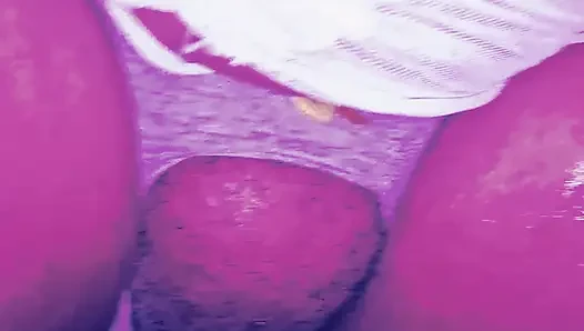 I tore my stepmom's panties and came a lot in her beautiful pussy, hairy pussy and her big tits