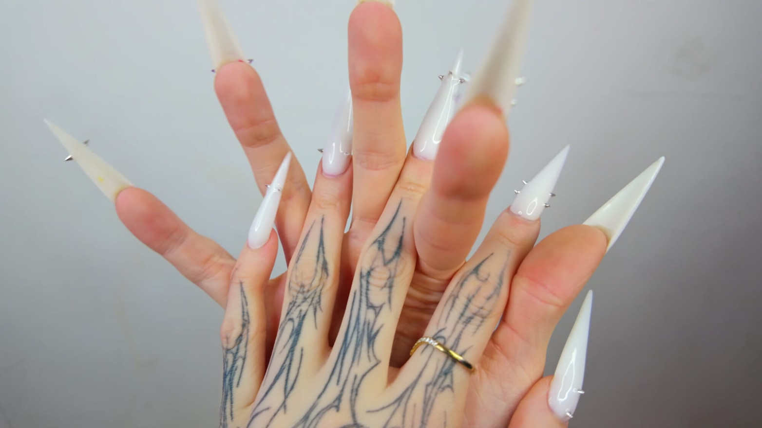 Extreme Long Fingernails Close Up JOI