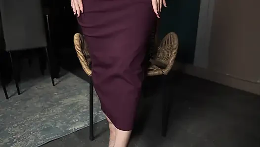 Judith Cox's first porn video - she passed the casting to become a porn star