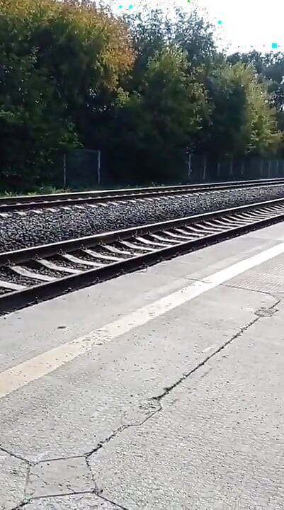 Masturbating at the train station