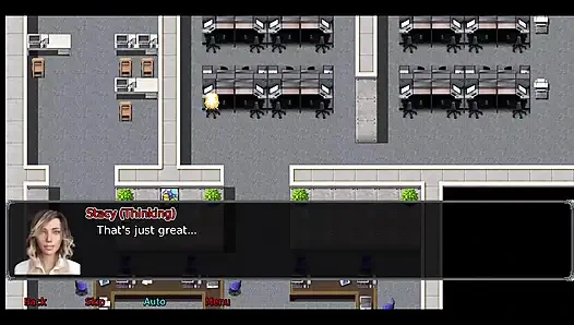 The office wife #2 Simon keeps looking up Stacy's skirt.