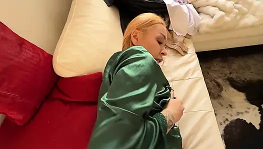 Step Mom Catches Stepson Smoking - Smoking Blowjob & Facial!